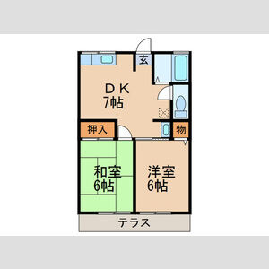 メイプルA棟の間取り