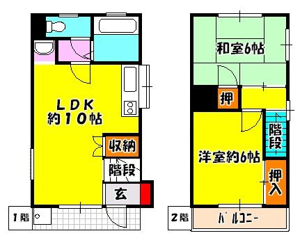 ファミルカワシマⅡの間取り