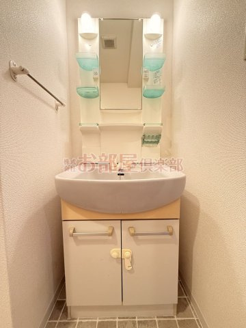 ロックベアーヒルズⅢB棟の洗面所|明るい洗面所です