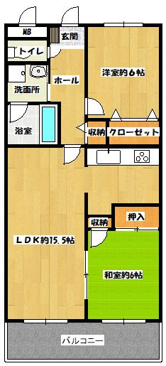 ロックベアーヒルズⅠの間取り