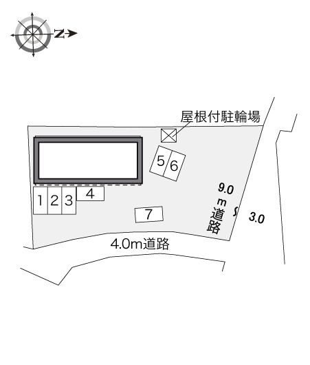 レオパレスサニーサイドハイツの区画図|多賀城　仙台　宮城野　家具　家電　社宅　マンスリー