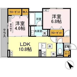 【間取り】 | D-ガルデニア