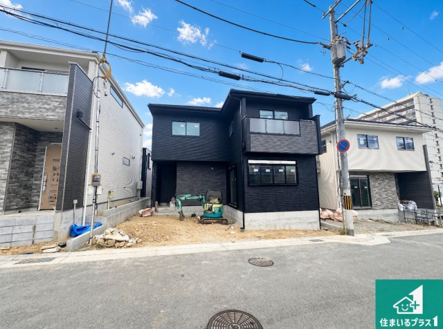 神戸市垂水区清水が丘　第1期　新築一戸建ての外観|周辺は落ち着いた街並みの住宅地！子育てがしやすい住環境です！まだ未完成ですが、現地でしかわからない事もございます。是非一度ご覧ください。