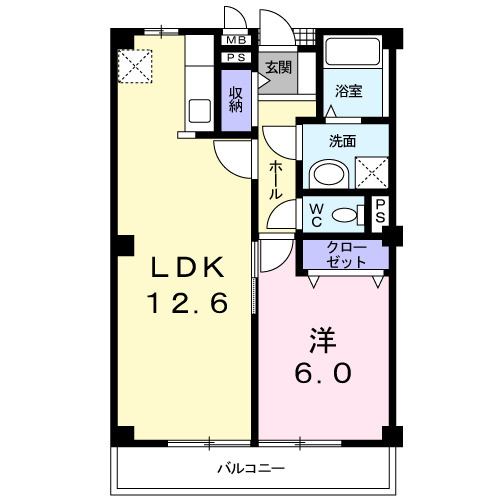 イースト　ヴィラの間取り