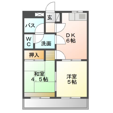 トミーコーポの間取り