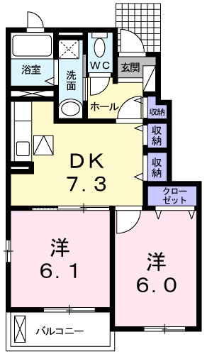 シャン・ヴェール　Ⅰ番館の間取り