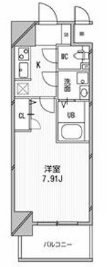 大阪市中央区農人橋１丁目の賃貸マンションの間取り