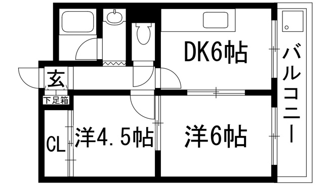 【間取り】 | マリンコート川西