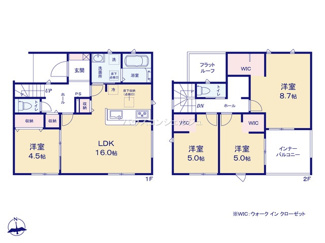 【間取り】 | 名古屋市中川区赤星３丁目2813【仲介手数料無料】新築一戸建て　1号棟