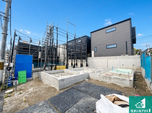 神戸市垂水区清水が丘　第1期　新築一戸建ての外観|周辺は落ち着いた街並みの住宅地！子育てがしやすい住環境です！まだ未完成ですが、現地でしかわからない事もございます。是非一度ご覧ください。