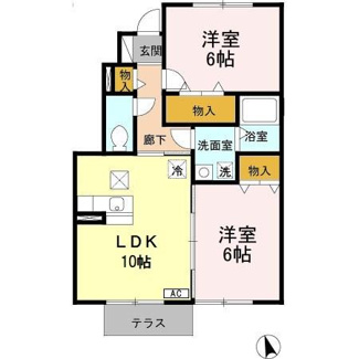 【間取り】 | レディエンス陵東Ａ
