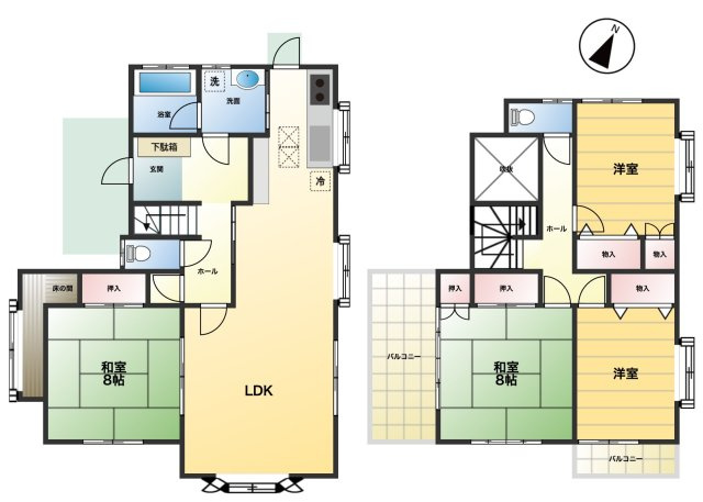 【間取り】 | 鴻巣市下谷　中古戸建