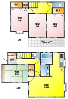【間取り】 | 今成3丁目戸建