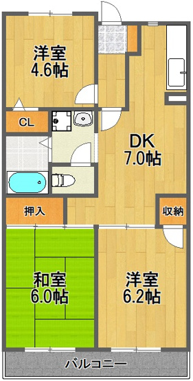 【間取り】 | グレース美堀