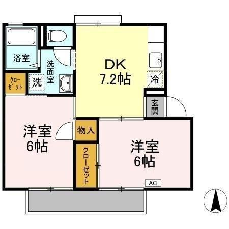 フローレス福富の間取り