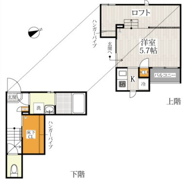 ＣＢ東川口レクスの間取り