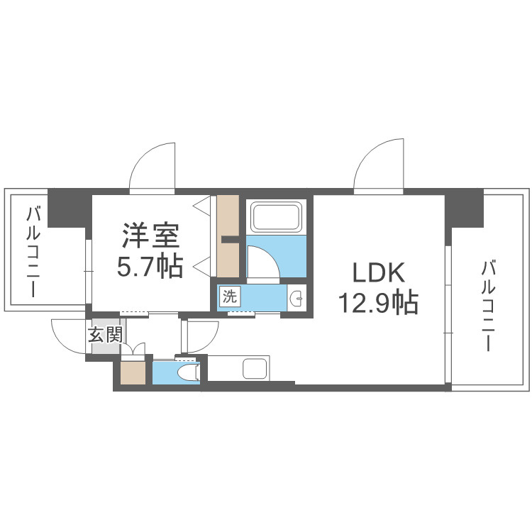 Dimus福島の間取り