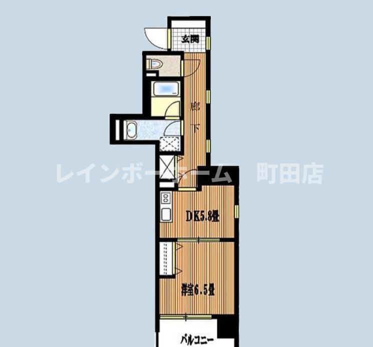 ヴェルヒルズ町田※初期費用分割あと払いサービス利用可能物件の間取り