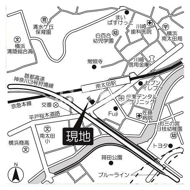 レジデンス　ヨコハマ南の地図
