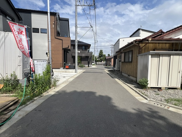 ◎茅ヶ崎市西久保　新築戸建　2号棟◎の前面道路含む現地写真|2026.7月撮影★