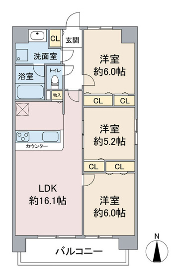 【間取り】 | グランヒルズ猫洞
