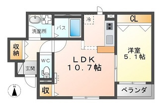フェリーチェ・コトブキⅡの間取り