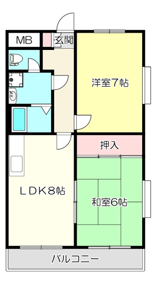 【間取り】 | ロイヤル八尾