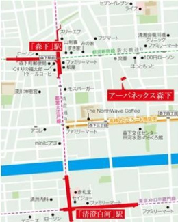 【地図】 | アーバネックス森下