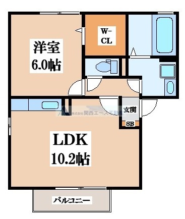 【間取り】 | 第6ウエスタンハイツ