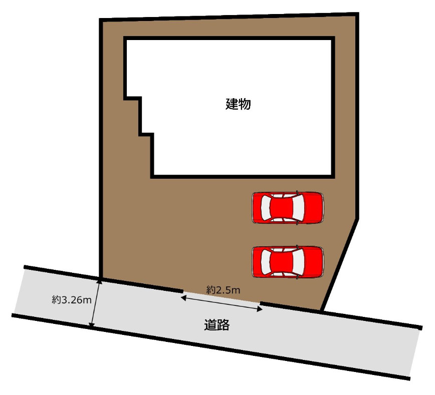 売土地　富士宮市小泉の区画図