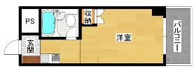 久留米駅前スカイマンションの間取り