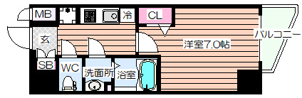 【間取り】 | プレサンス梅田Ⅱ