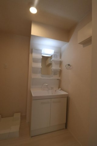 Ｄ－ｒｏｏｍアベタテの洗面所