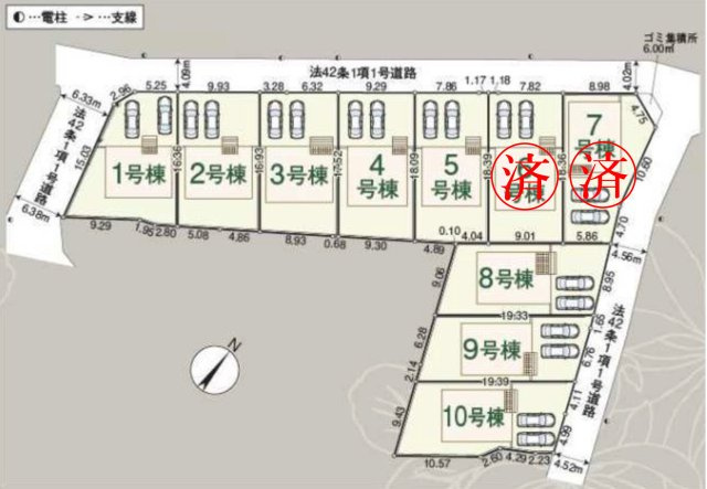 【区画図】 | 日高市中鹿山第7　クレイドルガーデン　新築戸建　全10棟　1号棟