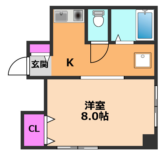 T’s SQUAREakutagawaの間取り