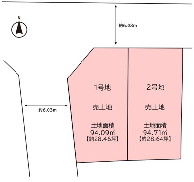 【区画図】 | 高槻市大和1丁目　新築戸建