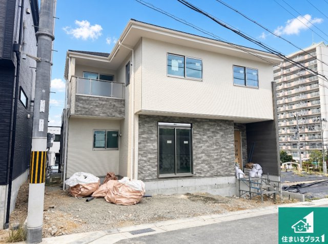 神戸市垂水区清水が丘　第1期　新築一戸建ての外観|周辺は落ち着いた街並みの住宅地！子育てがしやすい住環境です！まだ未完成ですが、現地でしかわからない事もございます。是非一度ご覧ください。