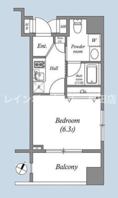 アーデン町田※初期費用分割後払いサービス利用可能物件の間取り