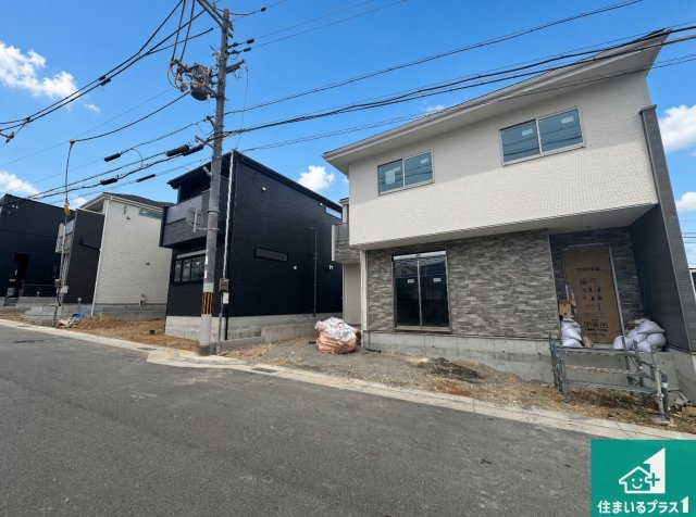 神戸市垂水区清水が丘　第1期　新築一戸建ての外観|周辺は落ち着いた街並みの住宅地！子育てがしやすい住環境です！まだ未完成ですが、現地でしかわからない事もございます。是非一度ご覧ください。