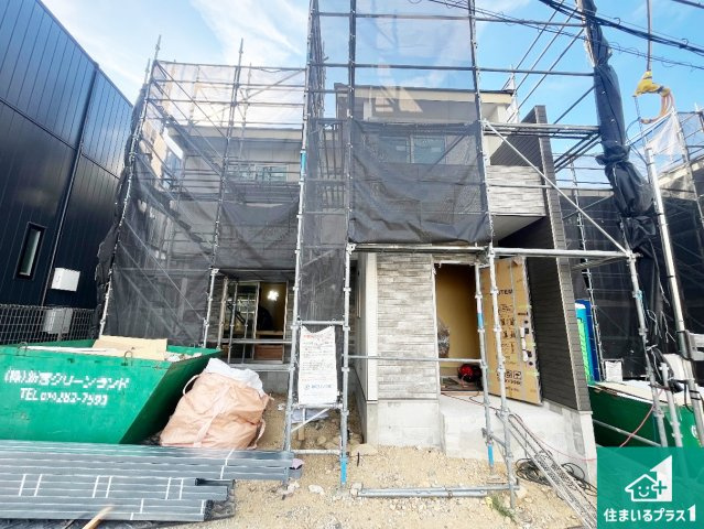 神戸市垂水区清水が丘　第1期　新築一戸建ての外観|周辺は落ち着いた街並みの住宅地！子育てがしやすい住環境です！まだ未完成ですが、現地でしかわからない事もございます。是非一度ご覧ください。