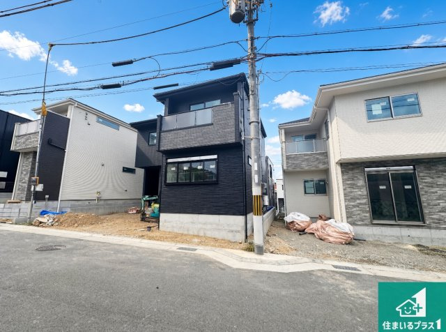 神戸市垂水区清水が丘　第1期　新築一戸建ての外観|周辺は落ち着いた街並みの住宅地！子育てがしやすい住環境です！まだ未完成ですが、現地でしかわからない事もございます。是非一度ご覧ください。