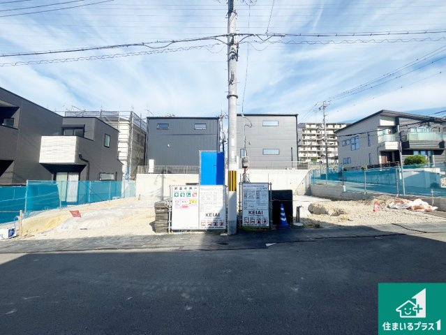 神戸市垂水区清水が丘　第1期　新築一戸建ての外観|周辺は落ち着いた街並みの住宅地！子育てがしやすい住環境です！まだ未完成ですが、現地でしかわからない事もございます。是非一度ご覧ください。