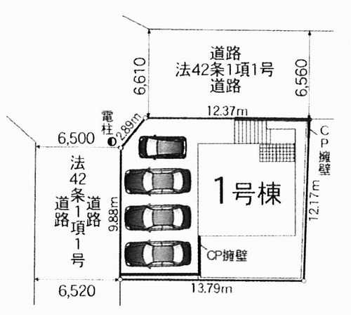秦野市堀西第24　新築戸建全2棟　1号棟の区画図