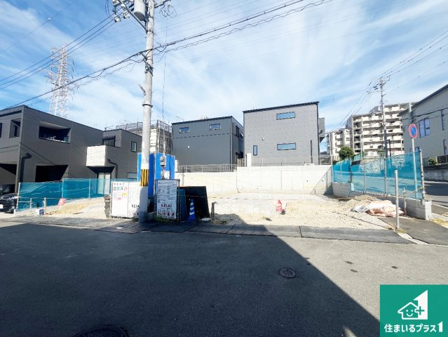 神戸市垂水区清水が丘　第1期　新築一戸建ての外観|周辺は落ち着いた街並みの住宅地！子育てがしやすい住環境です！まだ未完成ですが、現地でしかわからない事もございます。是非一度ご覧ください。
