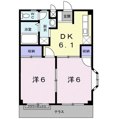 レビュー弐番館の間取り