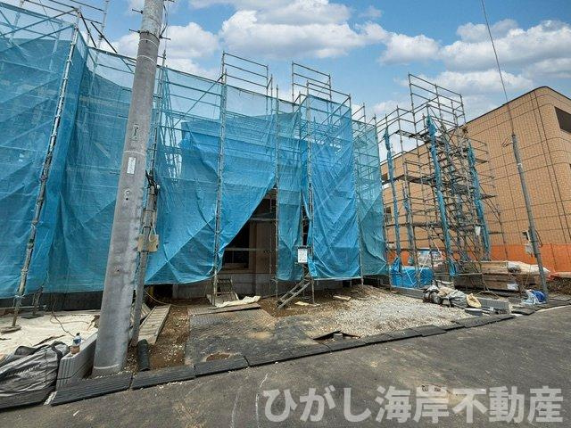 平塚市四之宮1丁目　新築戸建　全７棟の外観|7月4日撮影　建築中　現地外観
