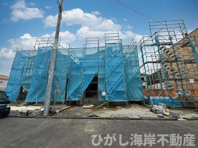 平塚市四之宮1丁目　新築戸建　全７棟の外観|7月4日撮影　建築中　現地外観