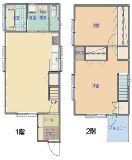 【間取り】 | 間取りは2LDKになります。