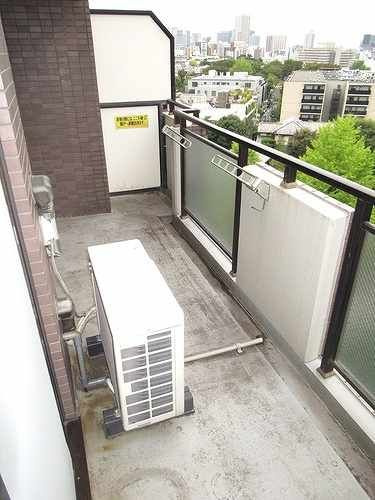 朝日白金台マンションのバルコニー
