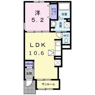 【間取り】 | ＨＫＲ　ＳＵＮＡＹＡＭＡ　Ⅰ